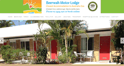 Desktop Screenshot of beerwahmotorlodge.com.au