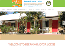 Tablet Screenshot of beerwahmotorlodge.com.au